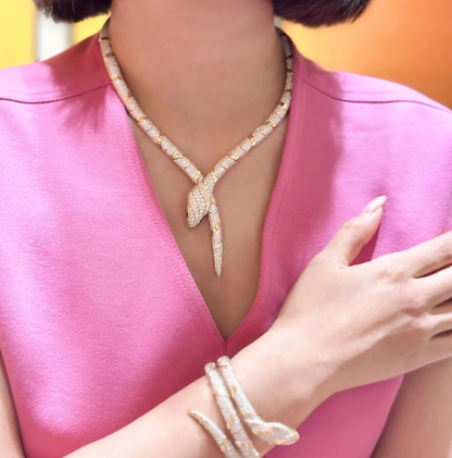 [⭐Mirelle]HAUTE COUTURE GOLD SERPENTI NECKLACE