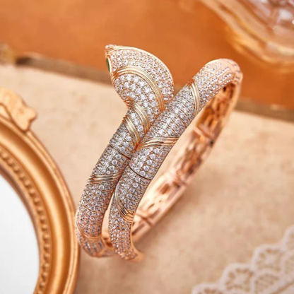 [⭐Mirelle]HAUTE COUTURE GOLD SERPENTI BRACELET