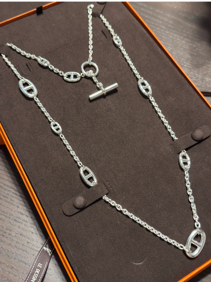 [⭐Mirelle]Classic Silver Sweater Chain