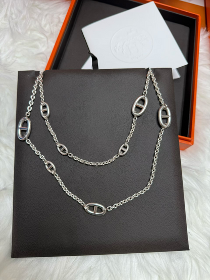 [⭐Mirelle]Classic Silver Sweater Chain