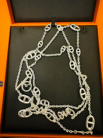 [⭐Mirelle]Classic Silver Sweater Chain