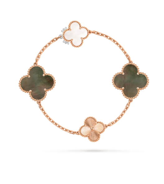 [⭐Mirelle]DETACHABLE CLOVER 15(11+4) FLOWER SILVER NECKLACE SET