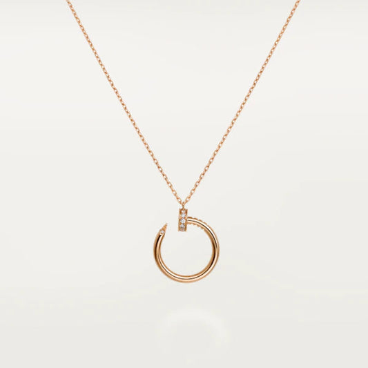 [⭐Mirelle]JUSTE NECKLACE PINK GOLD