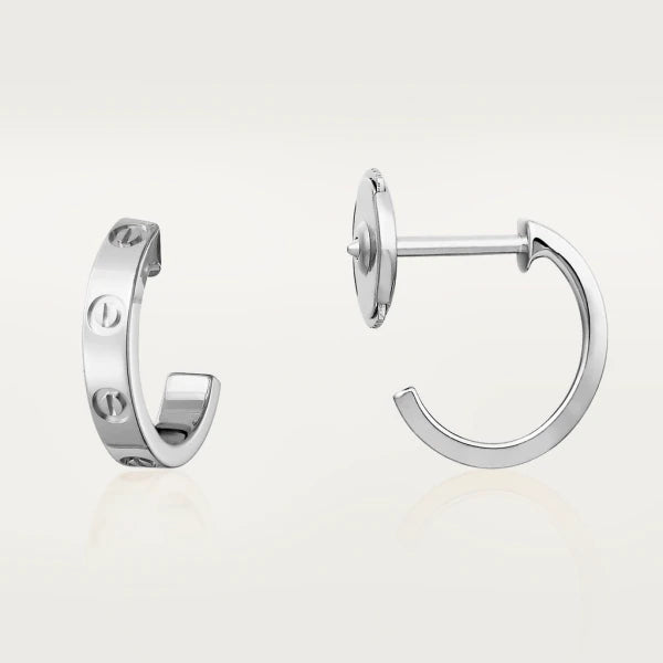 [⭐Mirelle]LOVE EARRINGS 2.65MM SILVER