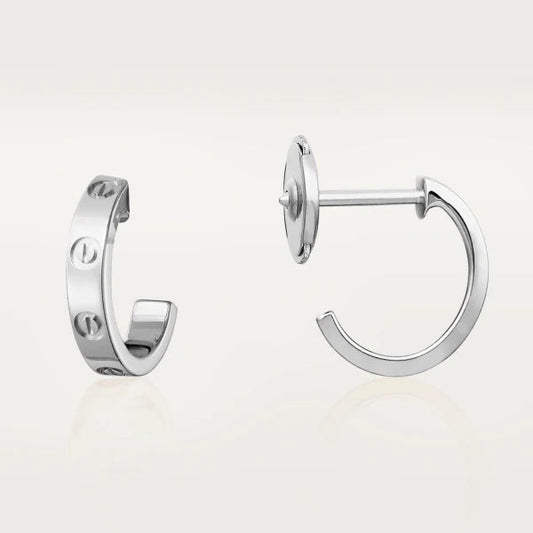 [⭐Mirelle]LOVE EARRINGS 2.65MM SILVER
