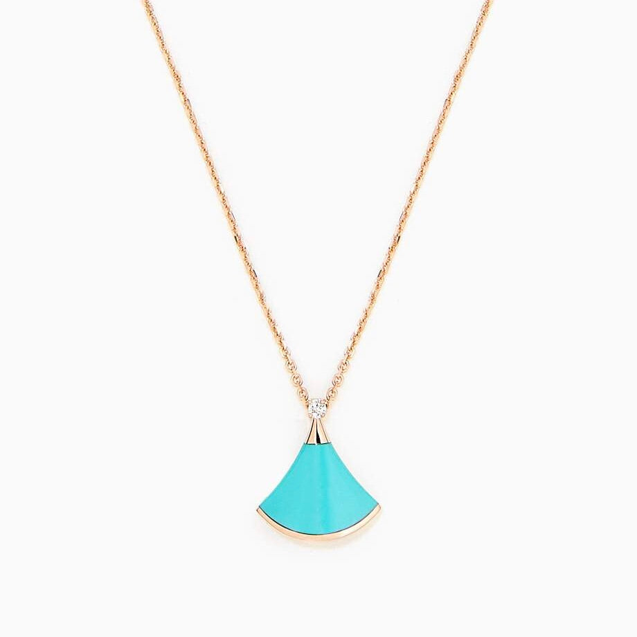 [⭐Mirelle]DREAM NECKLACE TURQUOISE PINK GOLD