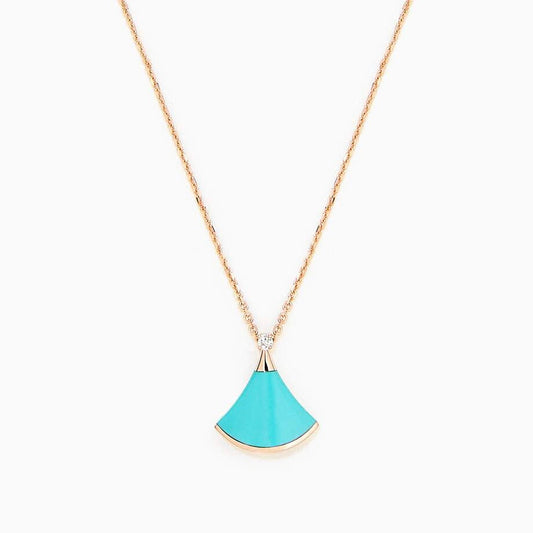 [⭐Mirelle]DREAM NECKLACE TURQUOISE PINK GOLD