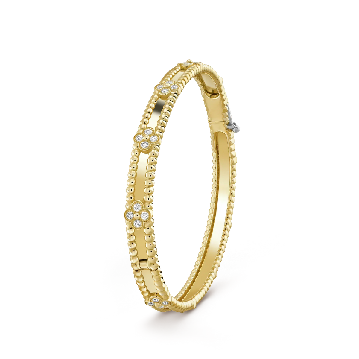 [⭐Mirelle]CLOVER BRACELET 4MM DIAMONDS