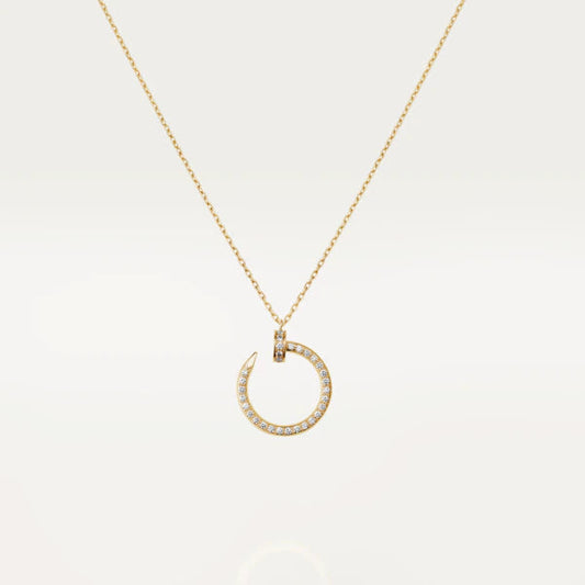 [⭐Mirelle]JUSTE NECKLACE GOLD DIAMONDS