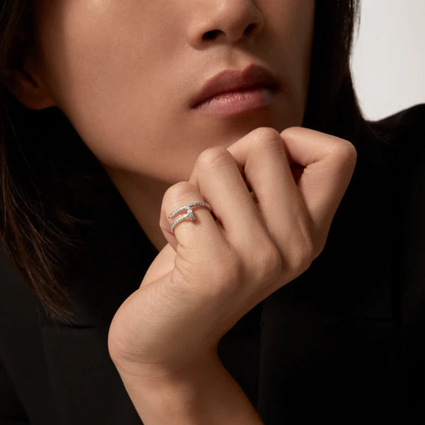 [⭐Mirelle]JUSTE RING 1.8MM SILVER DIAMONDS