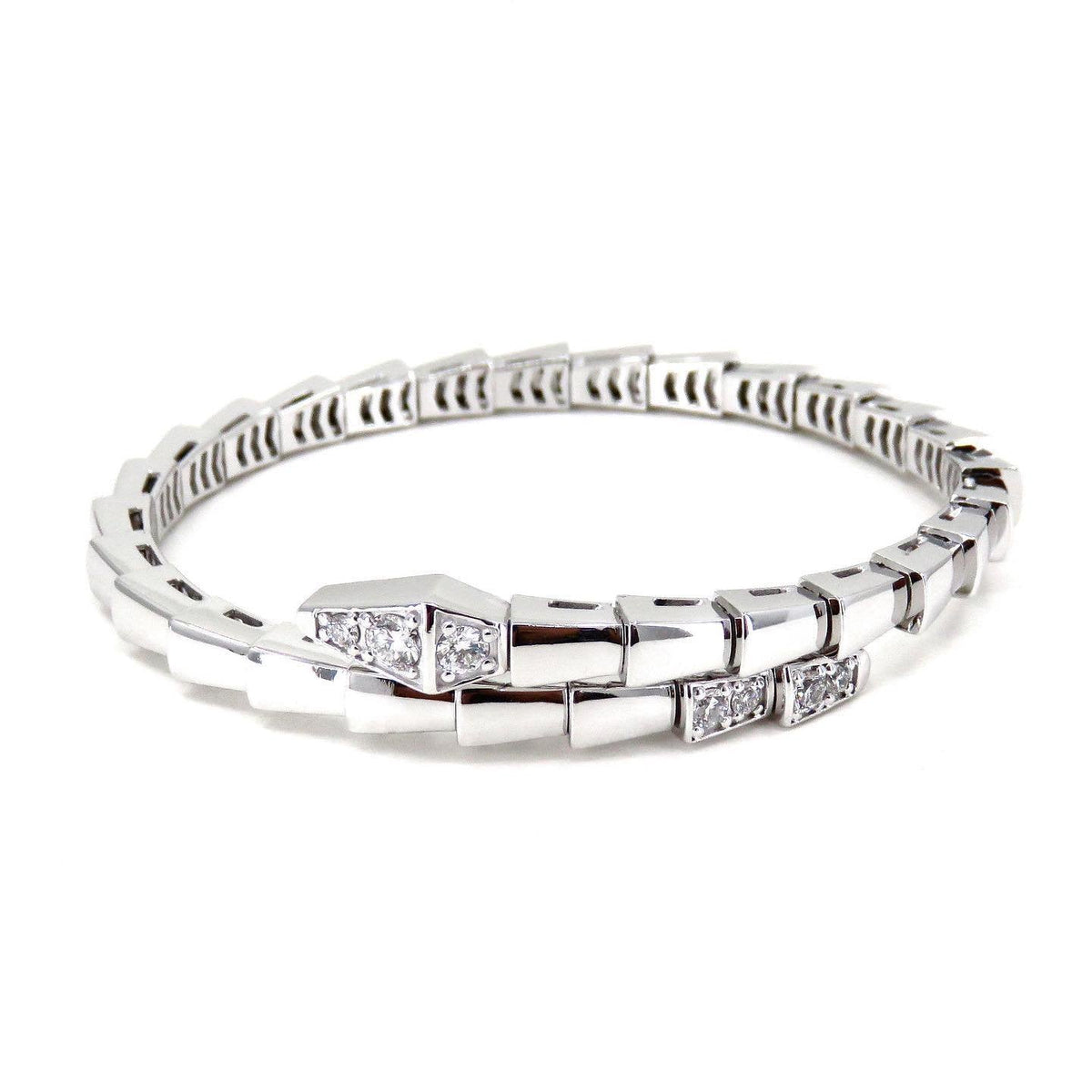 [⭐Mirelle]SERPENTI BRACELET DIAMONDS SILVER