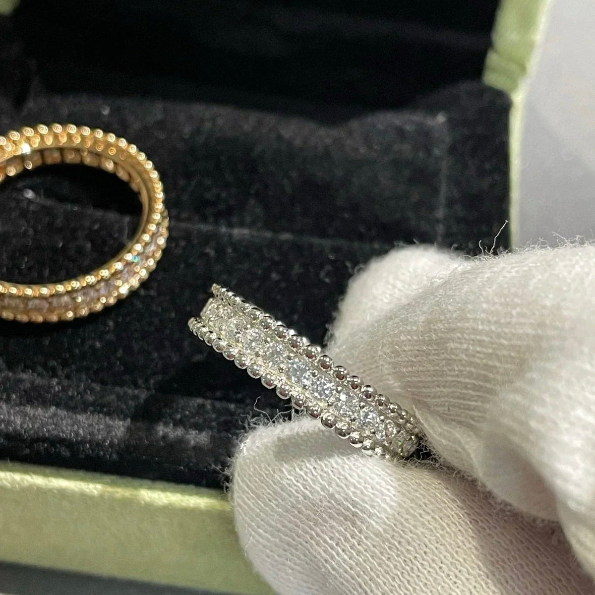 [⭐Mirelle]PERLEE DIAMOND SILVER RING