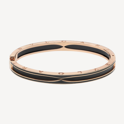 [⭐Mirelle]ZERO 1 PINK GOLD WITH MATTE BLACK CERAMIC BRACELET