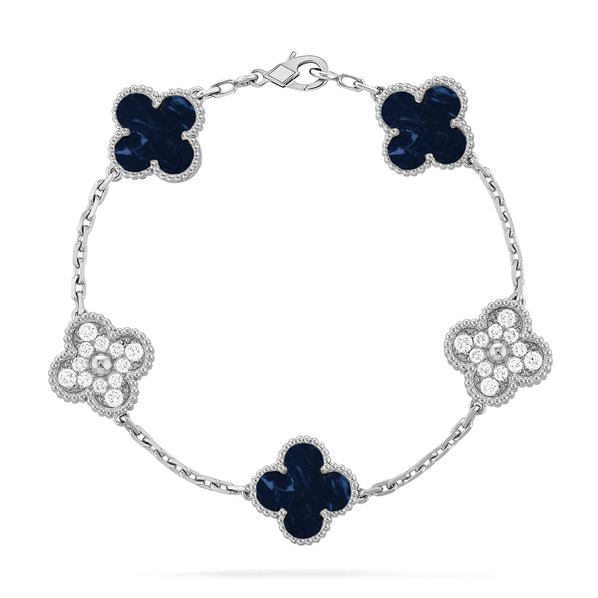 [⭐Mirelle]CLOVER 5 MOTIF PIETERSITE BRACELET COLLECTION