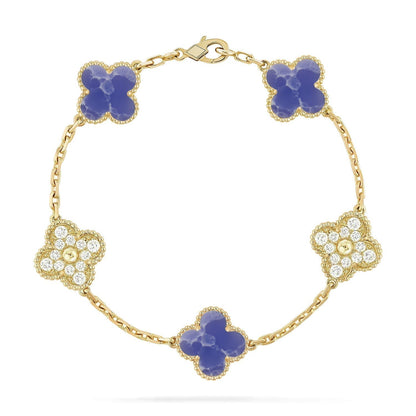 [⭐Mirelle]CLOVER 5 MOTIF BLUE VEINS BRACELET COLLECTION