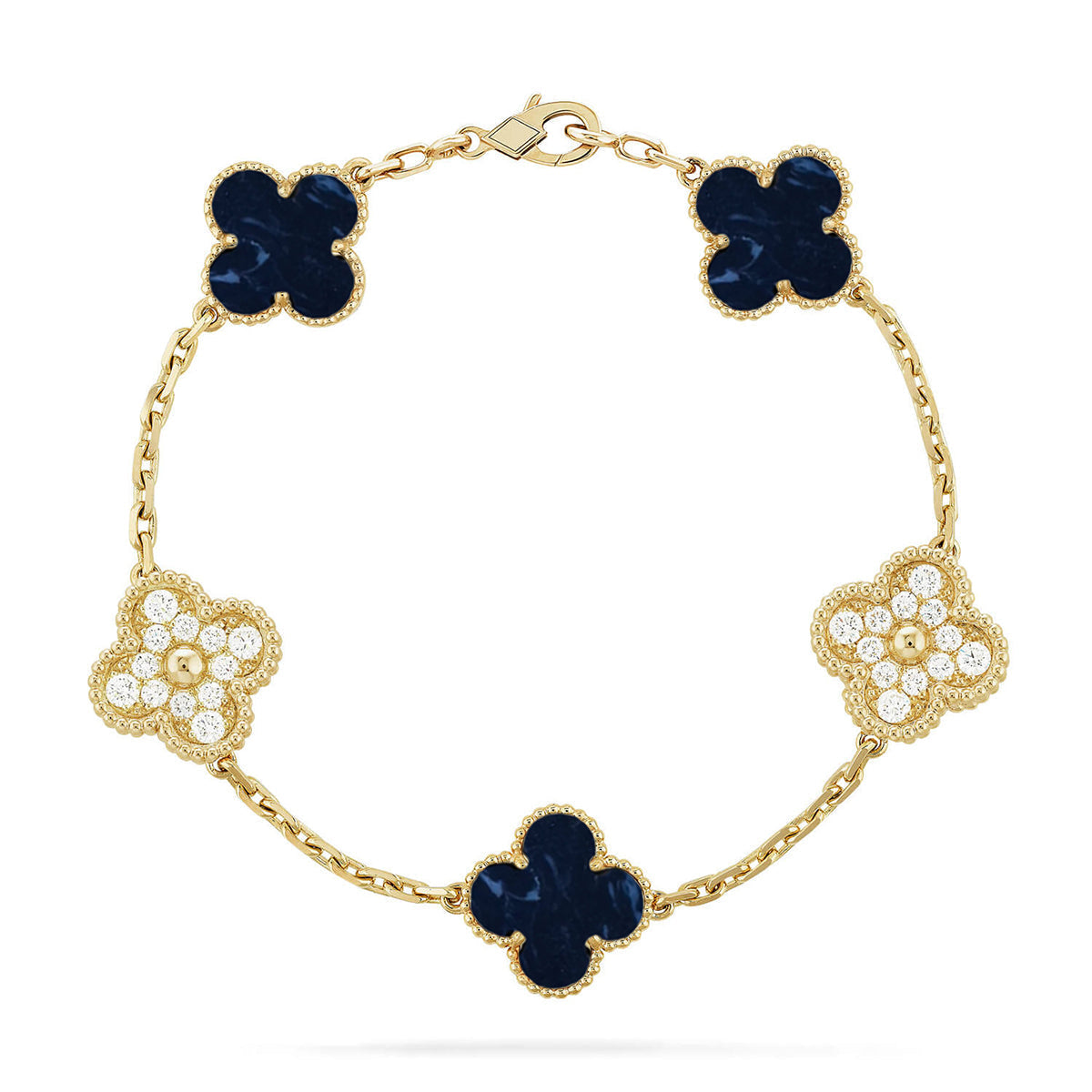 [⭐Mirelle]CLOVER 5 MOTIF PIETERSITE BRACELET COLLECTION
