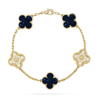 [⭐Mirelle]CLOVER 5 MOTIF PIETERSITE BRACELET COLLECTION