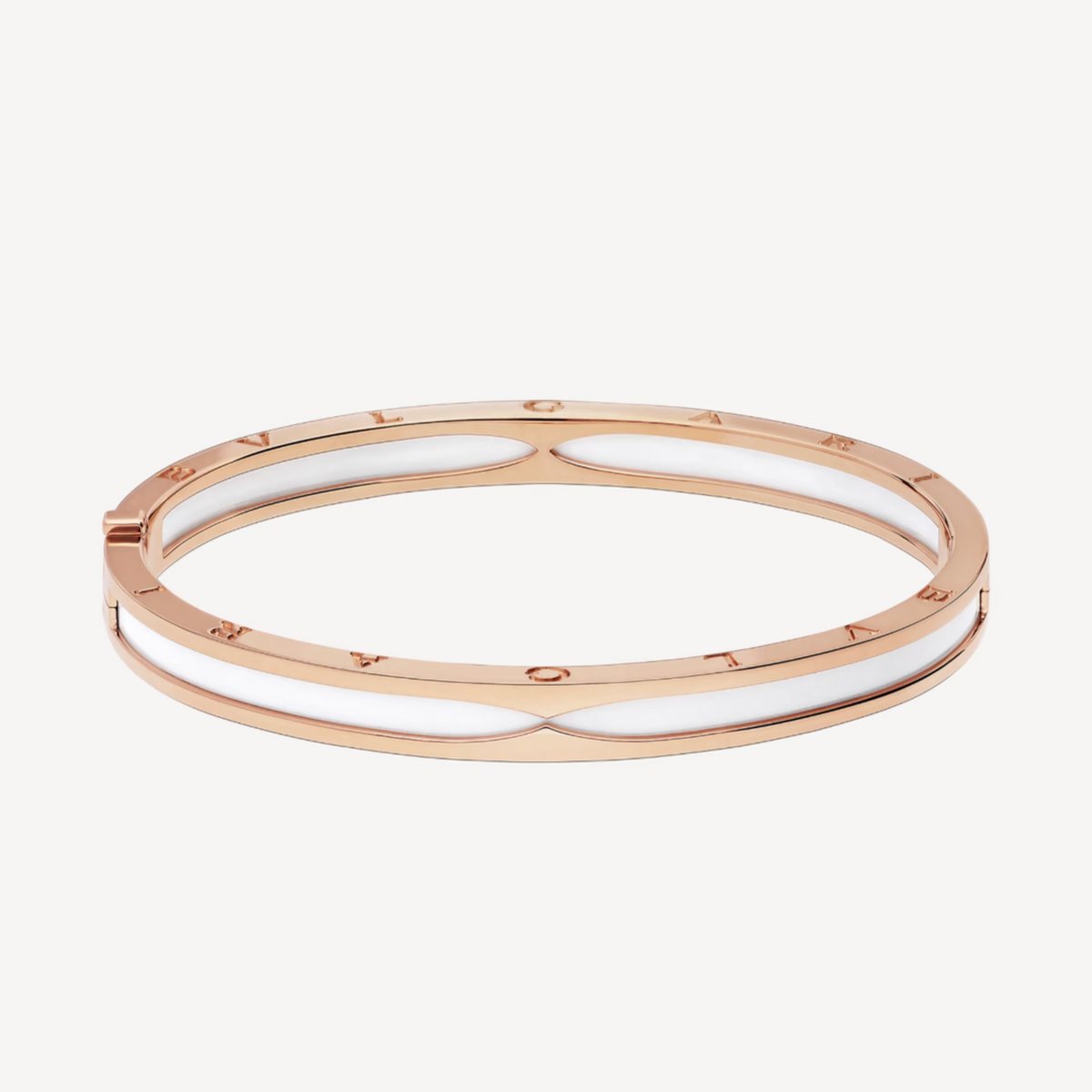 [⭐Mirelle]ZERO 1 PINK GOLD WITH WHITE CERAMIC BRACELET