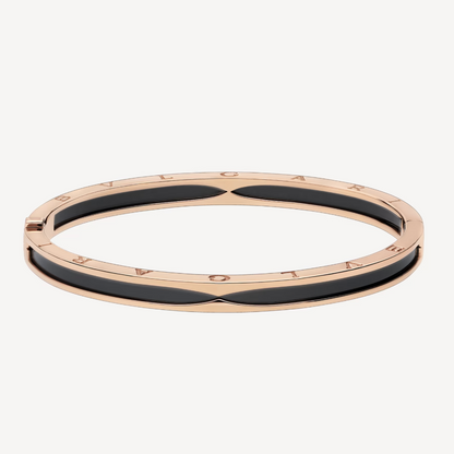 [⭐Mirelle]ZERO 1 PINK GOLD WITH BLACK CERAMIC BRACELET