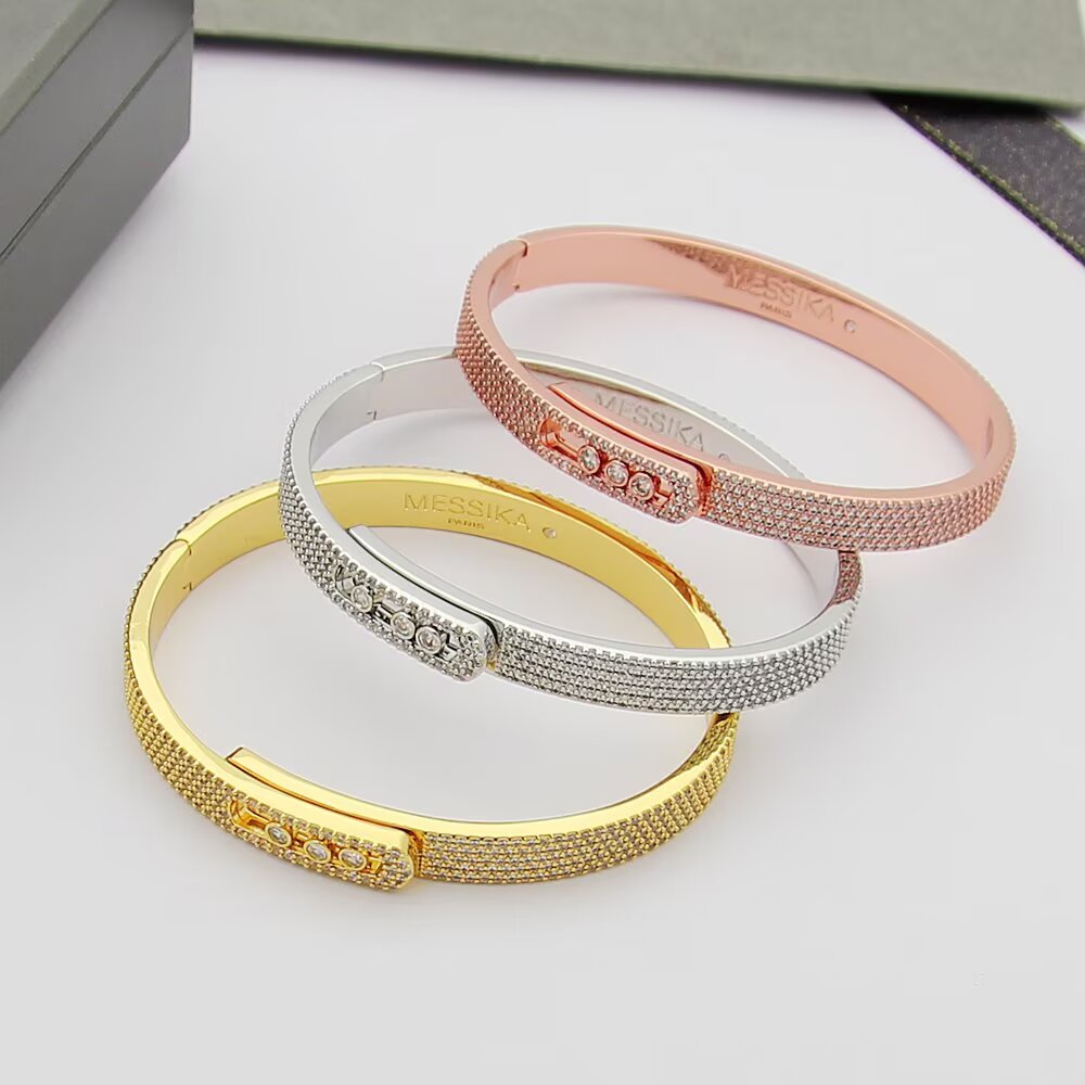 [⭐Mirelle]Move Noa Full Pavé Diamond Bangle Bracelet