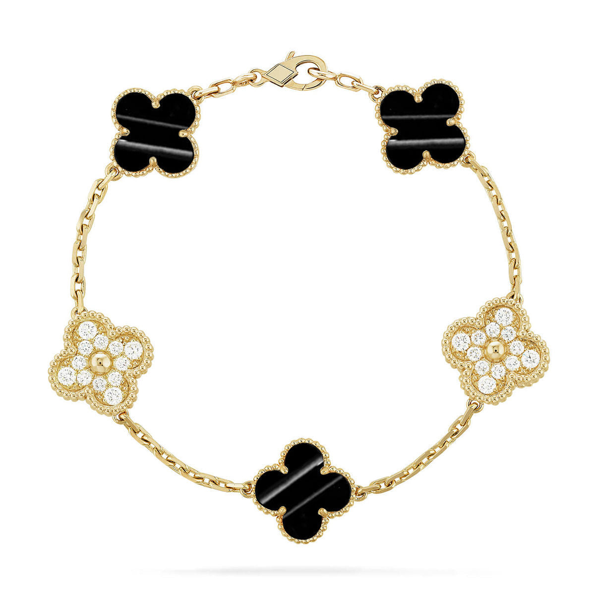 [⭐Mirelle] CLOVER 5 MOTIF PULSAR STONE BRACELET COLLECTION