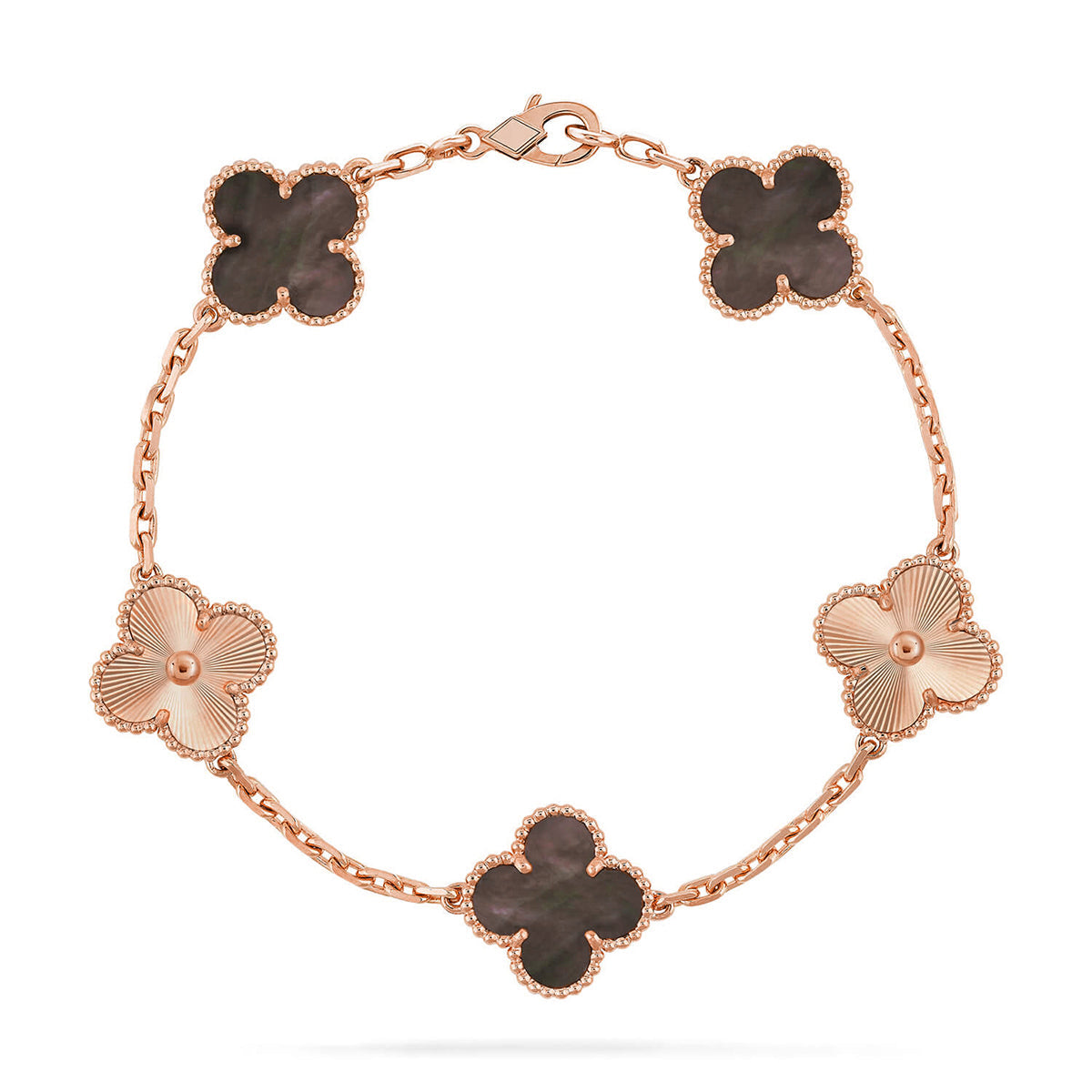[⭐Mirelle] CLOVER 5 MOTIF GRAY MOP BRACELET COLLECTION