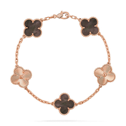 [⭐Mirelle] CLOVER 5 MOTIF GRAY MOP BRACELET COLLECTION