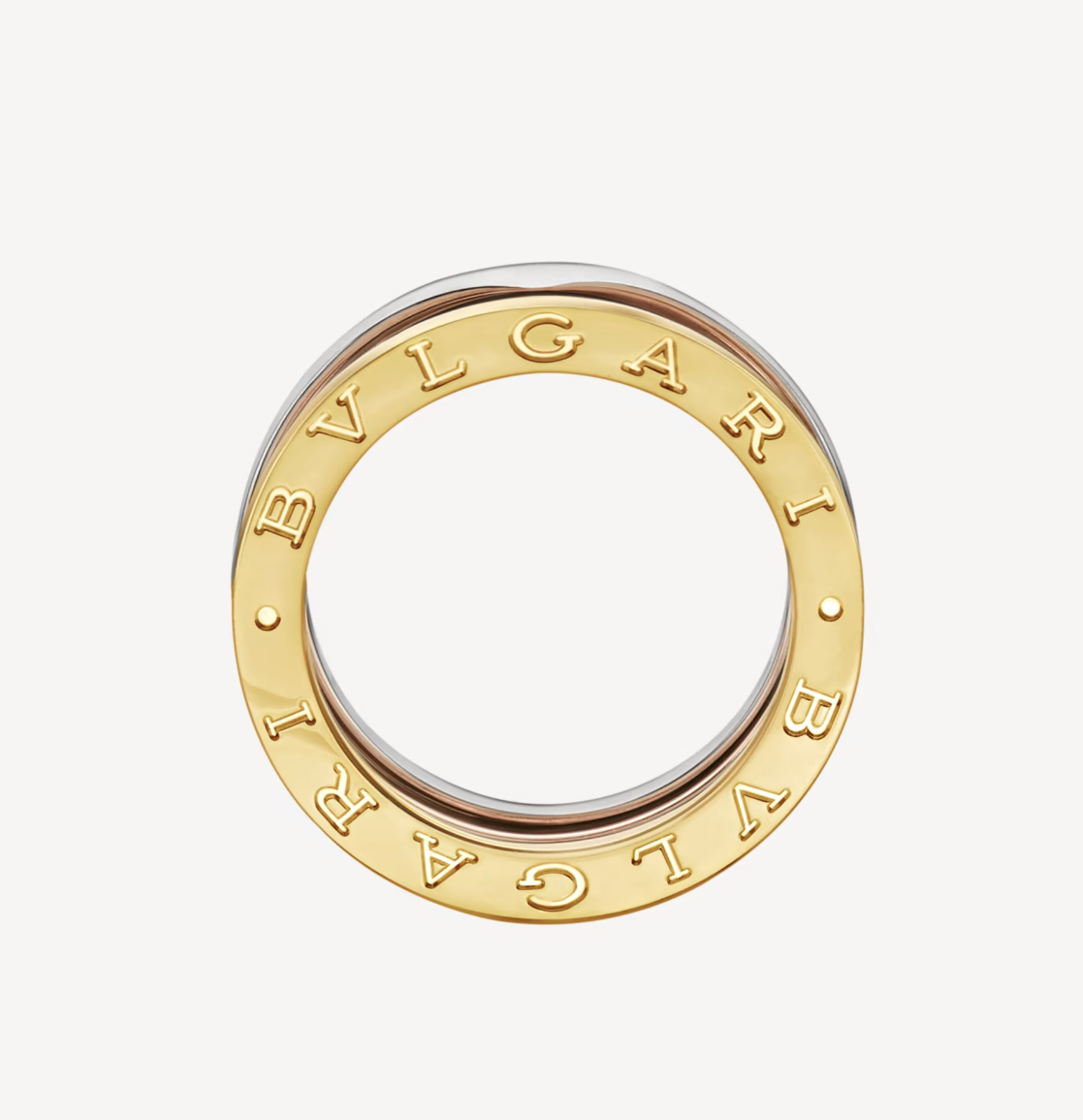 [⭐Mirelle]ZERO 1 THREE-BAND ROSE WHITE AND YELLOW RING