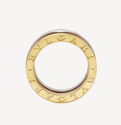 [⭐Mirelle]ZERO 1 THREE-BAND ROSE WHITE AND YELLOW RING