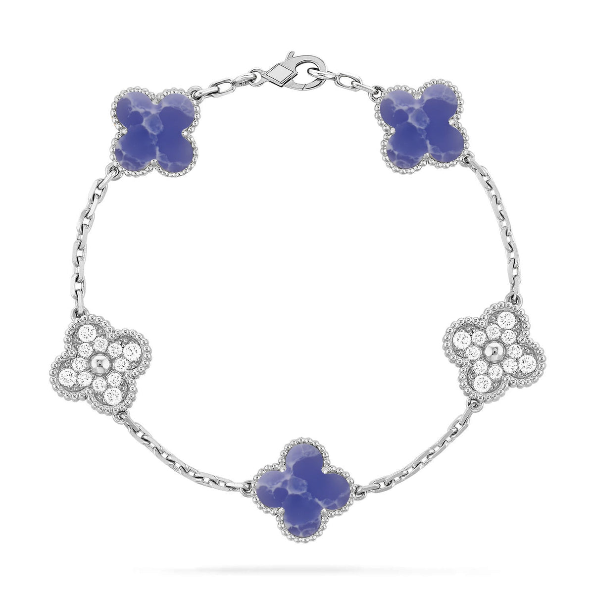 [⭐Mirelle]CLOVER 5 MOTIF BLUE VEINS BRACELET COLLECTION