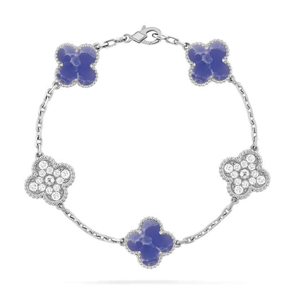[⭐Mirelle]CLOVER 5 MOTIF BLUE VEINS BRACELET COLLECTION