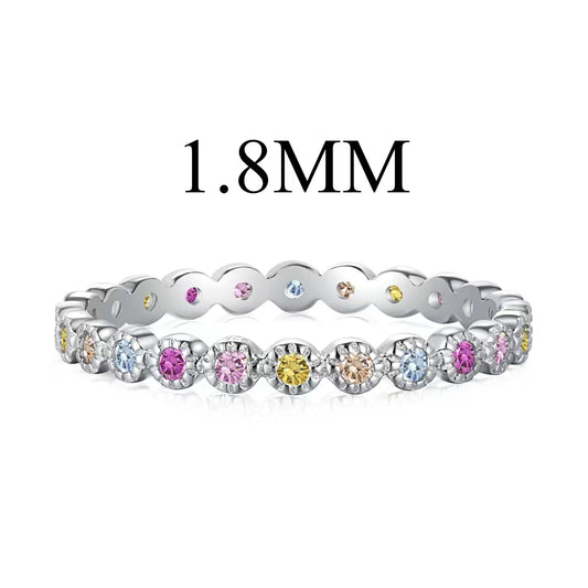 [Mirelle Jewelry]Unique Scintillating Round Cut Daily Ring