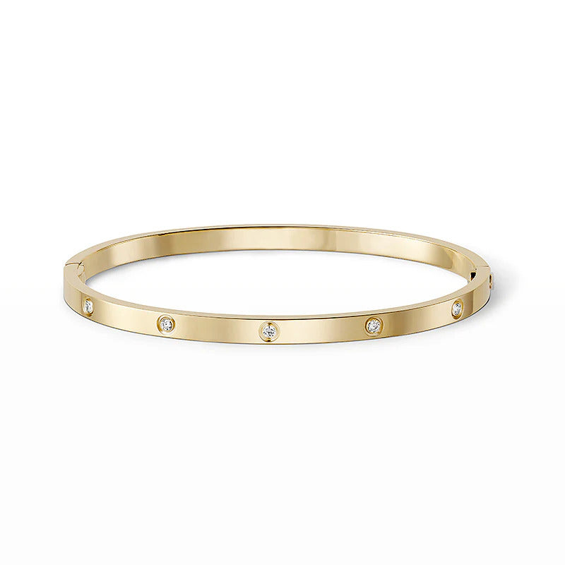 [⭐Mirelle]LOVE BRACELET 3.65MM 10 DIAMONDS