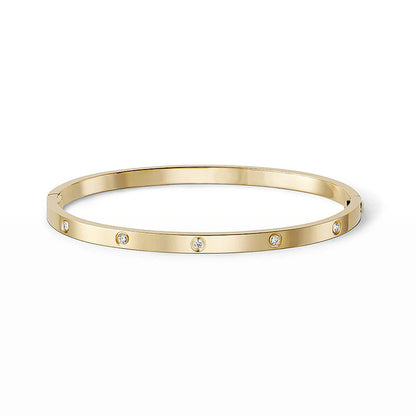 [⭐Mirelle]LOVE BRACELET 3.65MM 10 DIAMONDS