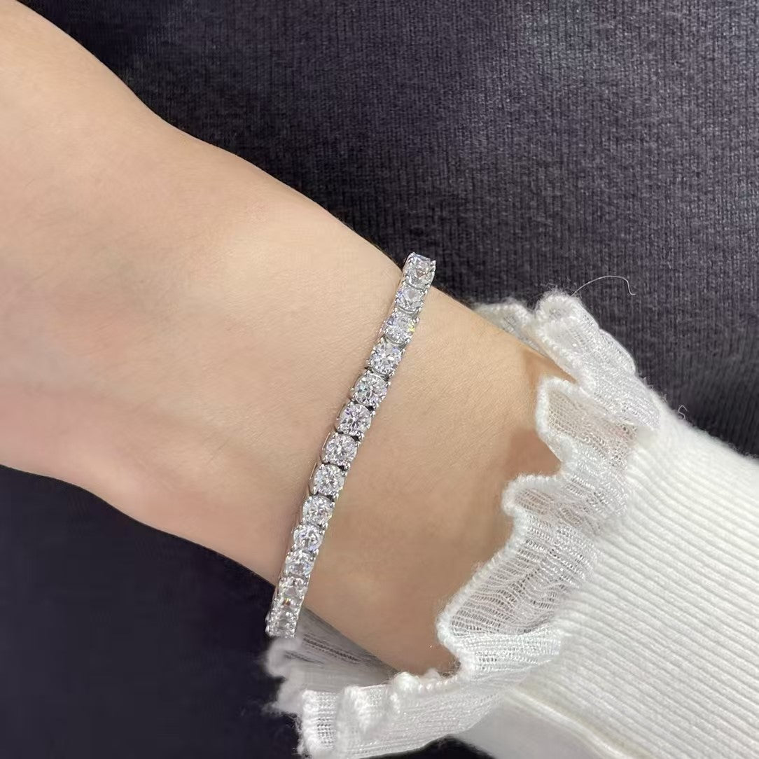 [⭐Mirelle jewelrys]TENNIS BRACELET WITH FULL DIAMOND SETTING