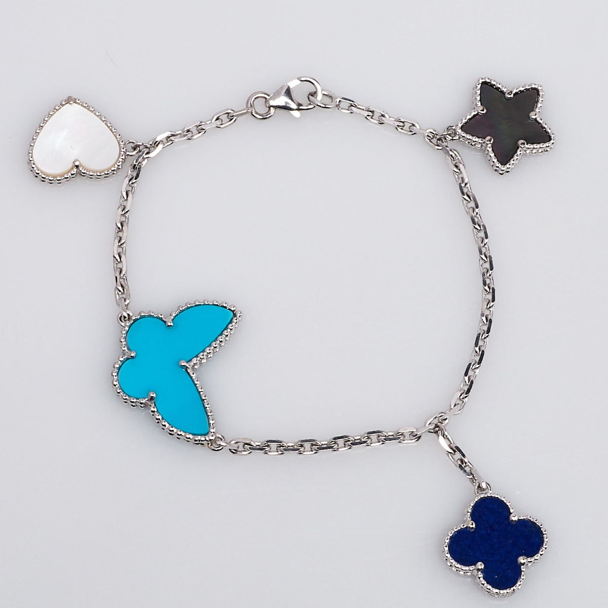[⭐Mirelle]LUCKY SPRING SILVER BRACELET 4 MOTIF