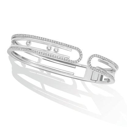 [⭐Mirelle]MOVE 10TH PAVED DIAMOND BRACELET