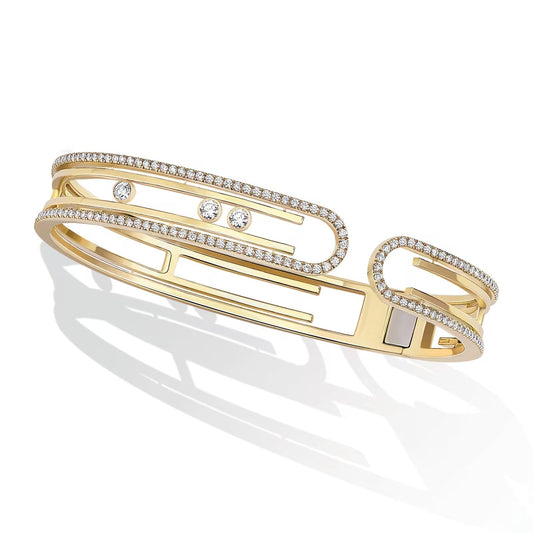 [⭐Mirelle]MOVE 10TH PAVED DIAMOND BRACELET