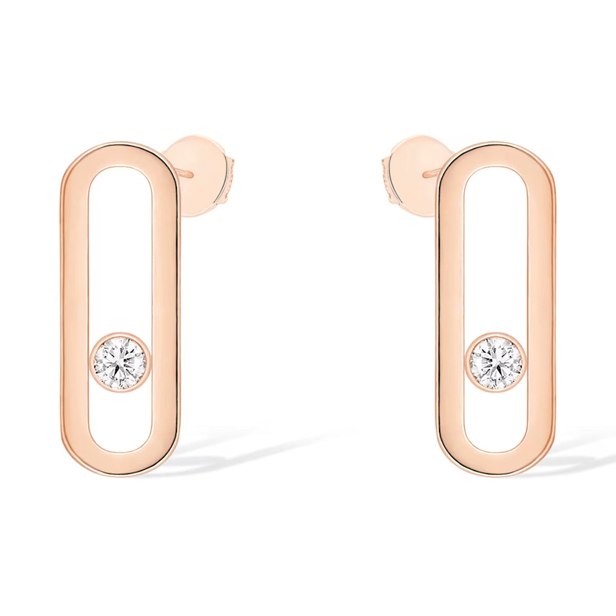 [⭐Mirelle]MOVE UNO SMALL 1 DIAMOND EARRINGS
