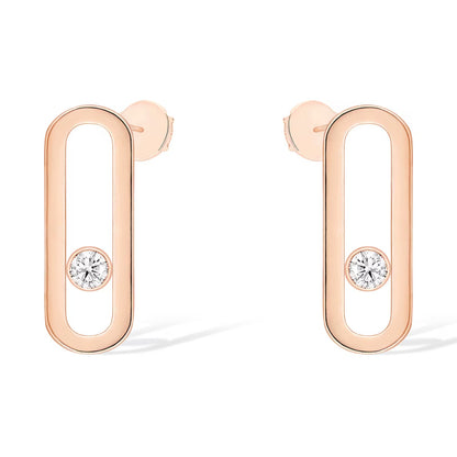 [⭐Mirelle]MOVE UNO SMALL 1 DIAMOND EARRINGS