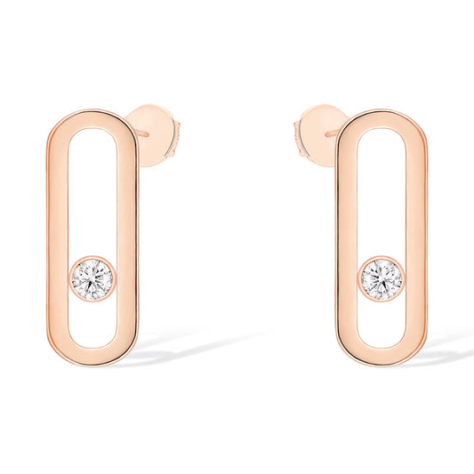 [⭐Mirelle]MOVE UNO SMALL 1 DIAMOND EARRINGS