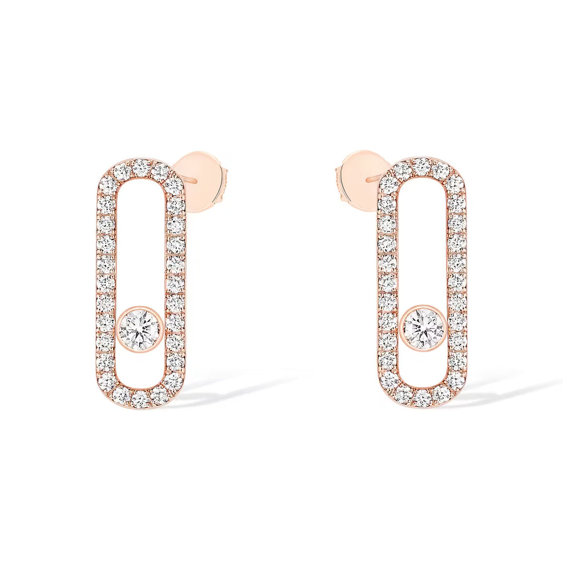 [⭐Mirelle]MOVE UNO STUD DIAMOND PAVED EARRINGS