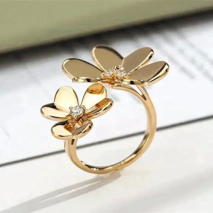 [⭐Mirelle]CLOVER COMOS GOLD DIAMOND RING