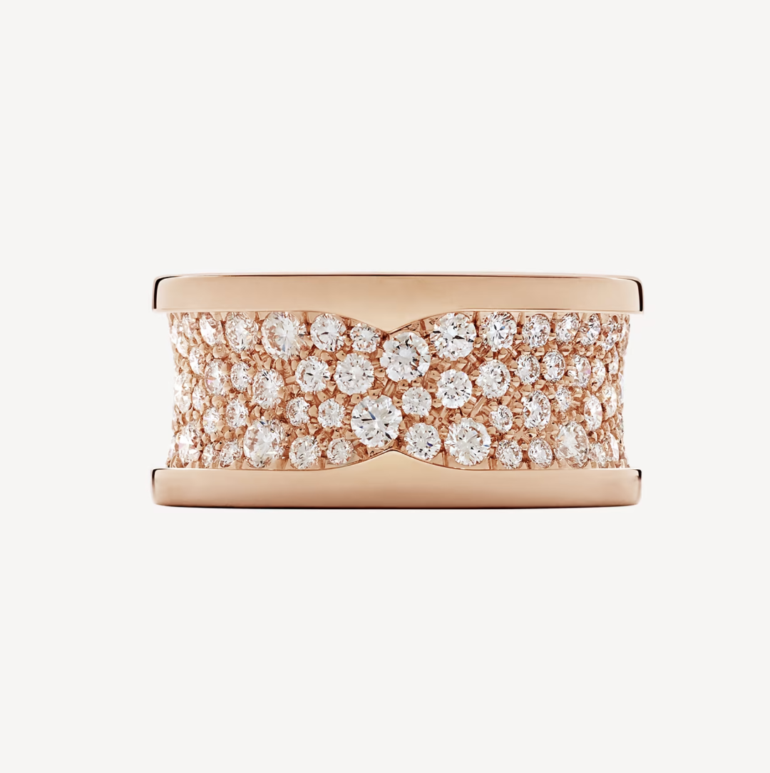 [⭐Mirelle]ZERO 1 WITH PAVED DIAMONDS ON THE SPIRAL RING
