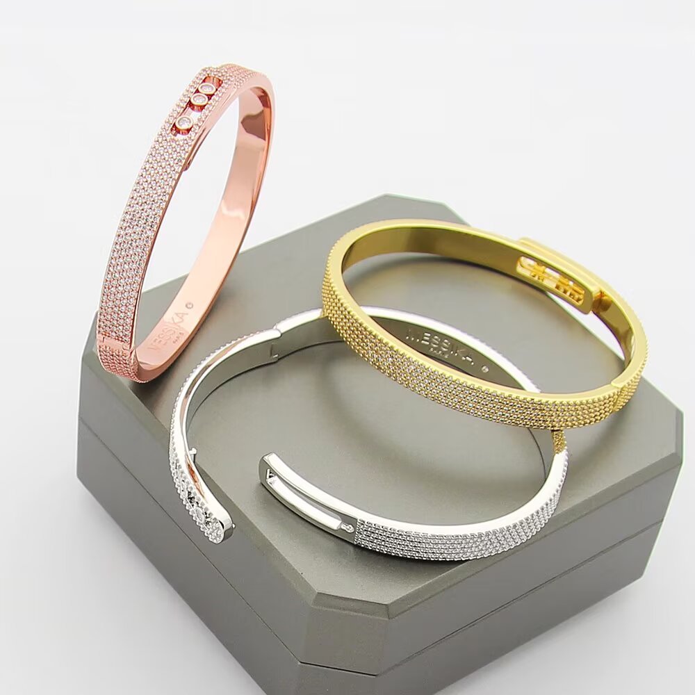 [⭐Mirelle]Move Noa Full Pavé Diamond Bangle Bracelet
