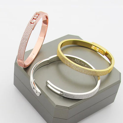 [⭐Mirelle]Move Noa Full Pavé Diamond Bangle Bracelet