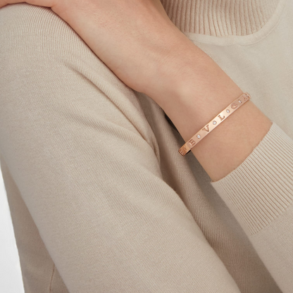 [⭐Mirelle]ZERO 1 PINK GOLD 12 DIAMONDS BRACELET