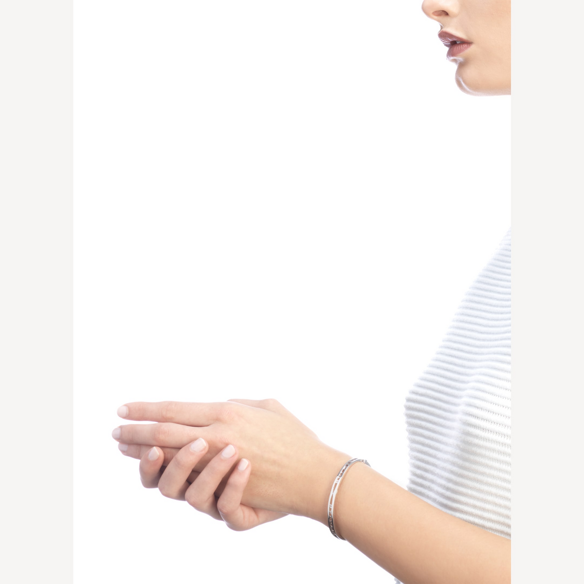[⭐Mirelle]ZERO 1 SPIRAL LOGO SILVER BRACELET