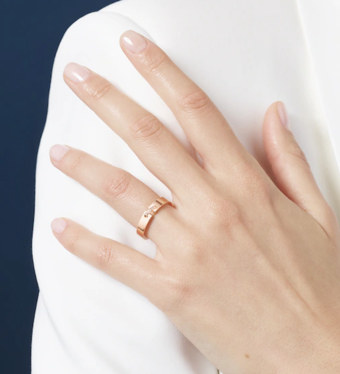 [⭐Mirelle]ALLIANCE LIENS VIDENCE DIAMOND 4MM RING