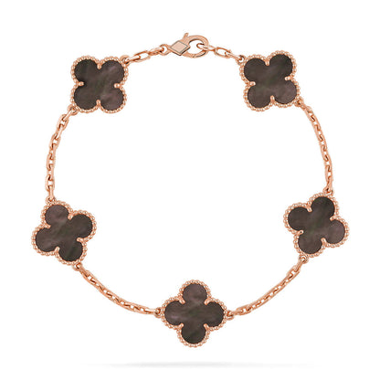 [⭐Mirelle] CLOVER 5 MOTIF GRAY MOP BRACELET COLLECTION